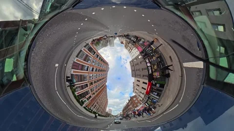Unique View of Urban Drive Through Streets of Capital London City Stock Footage 329742024