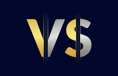 Unique VS letter logo Icon vector template. Stock Illustration