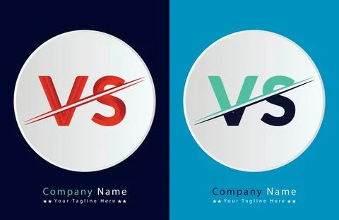 Unique VS letter logo Icon vector template. Stock Illustration