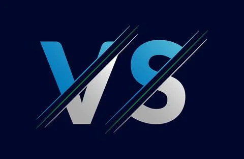Unique VS letter logo Icon vector template. Stock Illustration