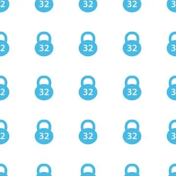 Unique Weight seamless pattern Illustrazione stock