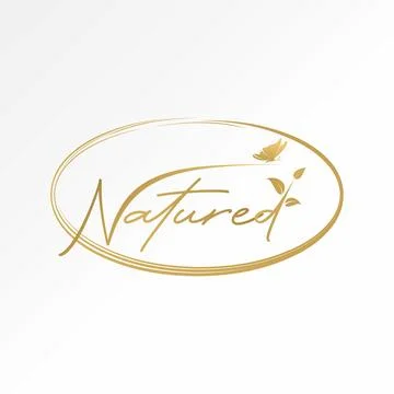 Unique word Natured scratch line stalk petiole butterfly beauty fresh life Illustrazione stock