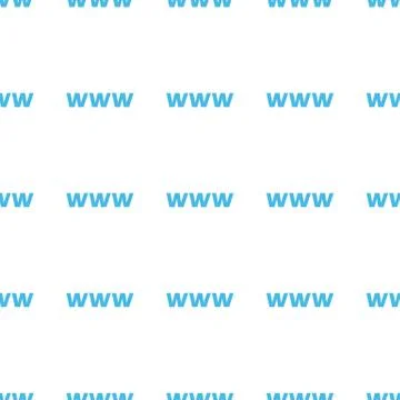 Unique Www seamless pattern Illustrazione stock