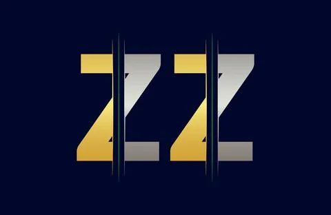 Unique Zz letter logo Icon vector template. Stock Illustration