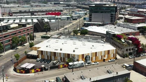 Uniquely Colored Warehouse Vídeo Stock 209681896