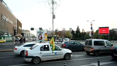 Unirii square Bucarest Stock Footage 85410348