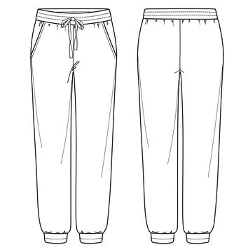 Unisex jogger Stock Illustration