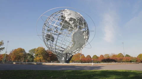 The Unisphere in Flushing Meadows Corona Park (6 of 8) Stock Footage