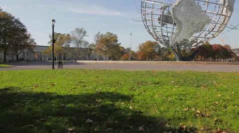 The Unisphere in Flushing Meadows Corona Park (5 of 8) Stock Footage 45175341