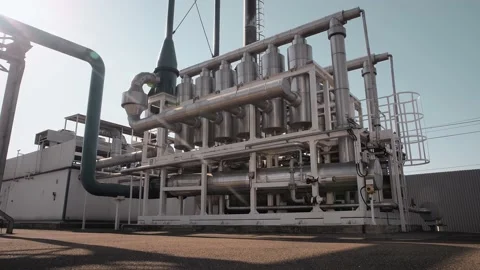 Unit for air purification from pollution and environmental protection Stock Footage 212387052