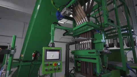 Unit for automatic seeds of greens Stock Footage 254188871