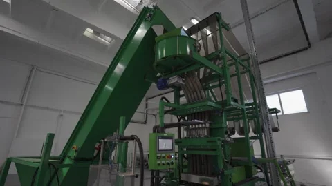 Unit for automatic seeds of greens Stock Footage 254190159