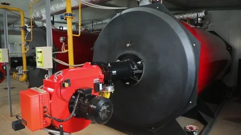 Unit in a heating station, motor Stock Footage 230640359