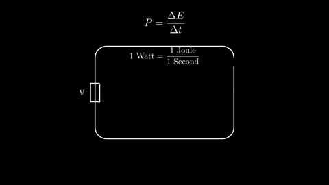 Unit of Power as being the Watt and how this unit relates to energy flow Stock Footage 333892830