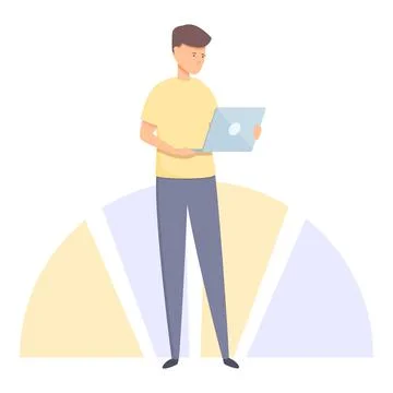 Unit time icon cartoon vector. Cost indicator Stock Illustration