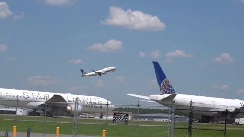 United Airlines A320 Stock Footage 270080229