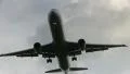 United Airlines plane flying overhead HD Footage