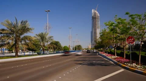 United Arab Emirates, Abu Dhabi, Corniche (Time Lapse) Stock Footage 10744153