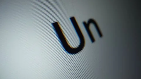 United Arab Emirates. Close-up text on monitor Видео 246774061