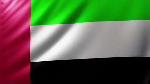 United Arab Emirates flag Video stock 326319398