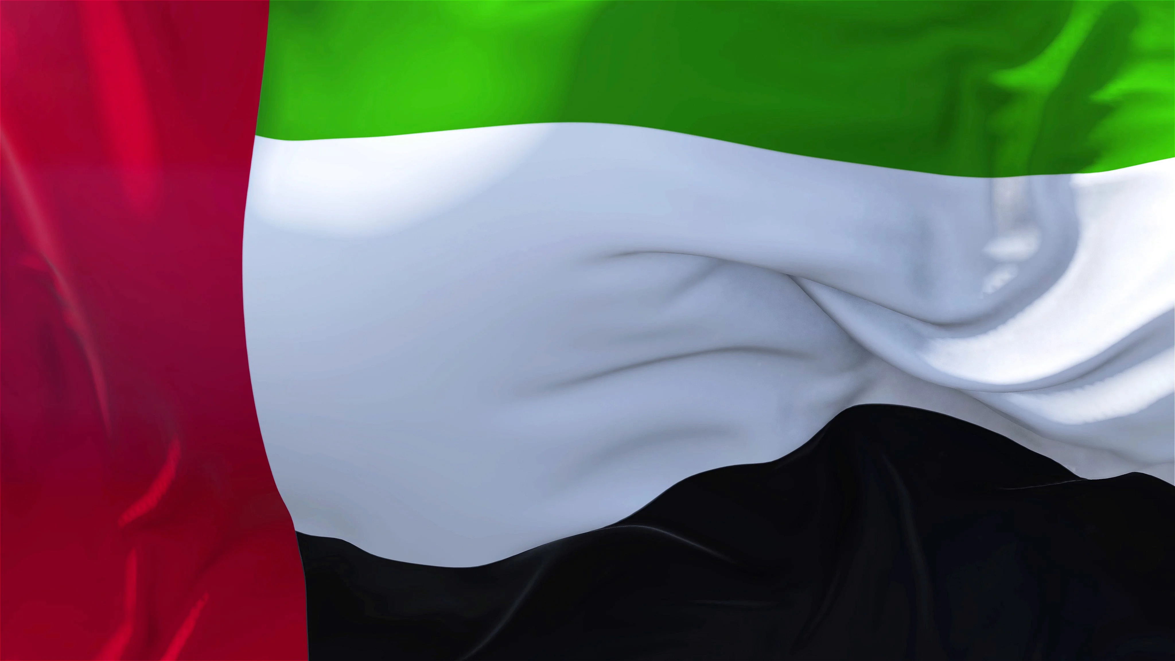 United Arab Emirates Flag In Slow Motion Stock Video Pond5