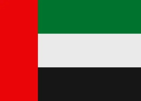 United arab emirates flag vector 스톡 일러스트