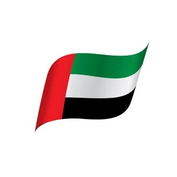 United Arab Emirates flag, vector illustration Stock Illustration