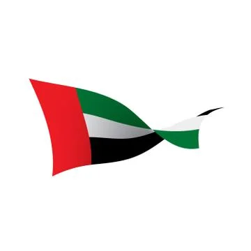 United Arab Emirates flag, vector illustration Stock Illustration