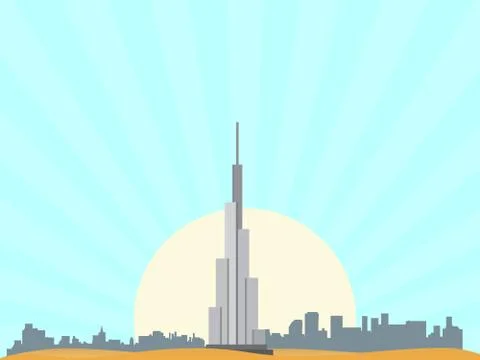 United Arab Emirates Stock Illustration