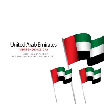 United Arab Emirates Independence Day Celebration Vector Template Design Illu Stock Illustration