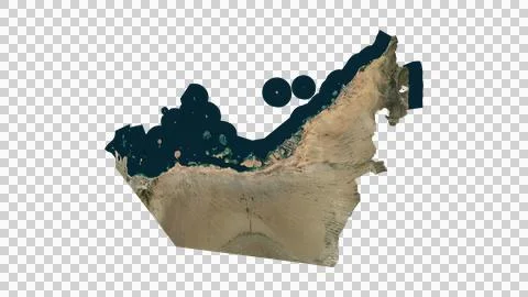 United Arab Emirates Map Иллюстрация