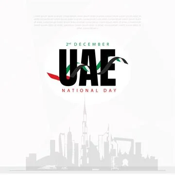 United Arab Emirates National Day Design Template Stock Illustration