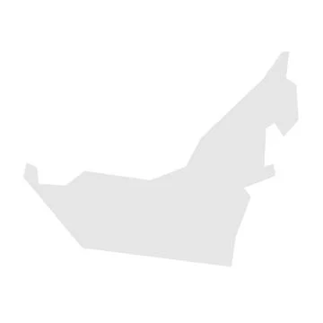 United Arab Emirates simplified vector map Ilustración de archivo