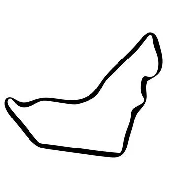 United Arab Emirates simplified vector map Stock Illustration