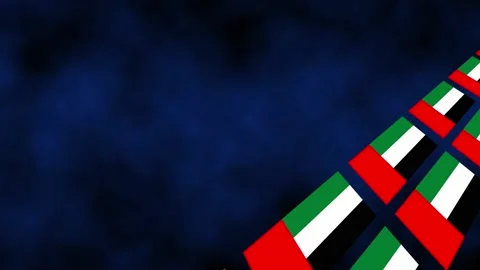 Emirates Arab United Flag Animation Stock Video Footage | Royalty Free ...