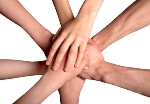 United hands Stock Photos