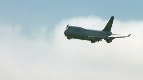 United Jet CC Stablized Stock-Footage 8867282