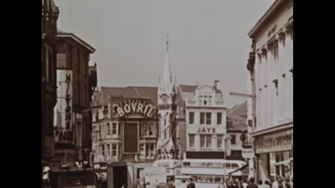 UNITED KINGDOM - 1967 - A computer designs a city of the future based on results Stock Footage 340658894