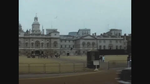 United kingdom 1975, The Household Cavalry Museum Stock Footage