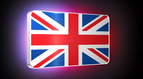 United Kingdom 3d flag Stock Footage 958285