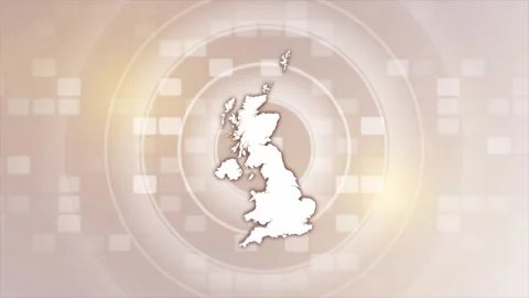 United Kingdom Animated Map Stock Footage 275637632