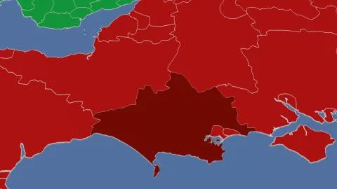 United Kingdom - Dorset outlined on solid map Stock Illustration