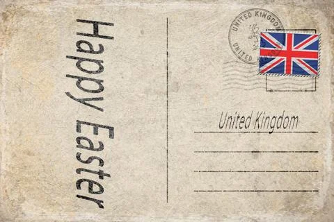 United Kingdom Easter Background Stock Illustration