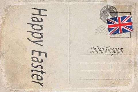 United Kingdom Easter Background Stock Illustration