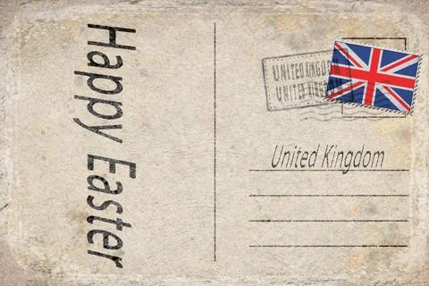 United Kingdom Easter Background Stock Illustration
