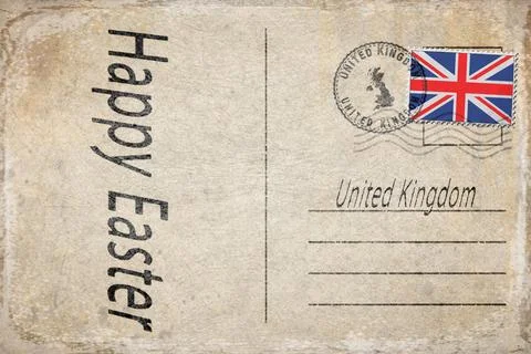 United Kingdom Easter Background Stock Illustration