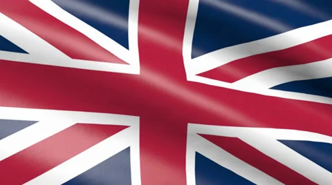 United Kingdom flag, animation Stock Footage 39932020