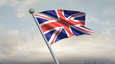 United Kingdom Flag Animation Vídeos de archivo 40082290