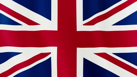 United Kingdom  flag closeup Stock Footage 142995669