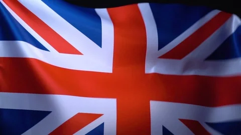 United Kingdom Flag Flapping Stock Footage 118972794